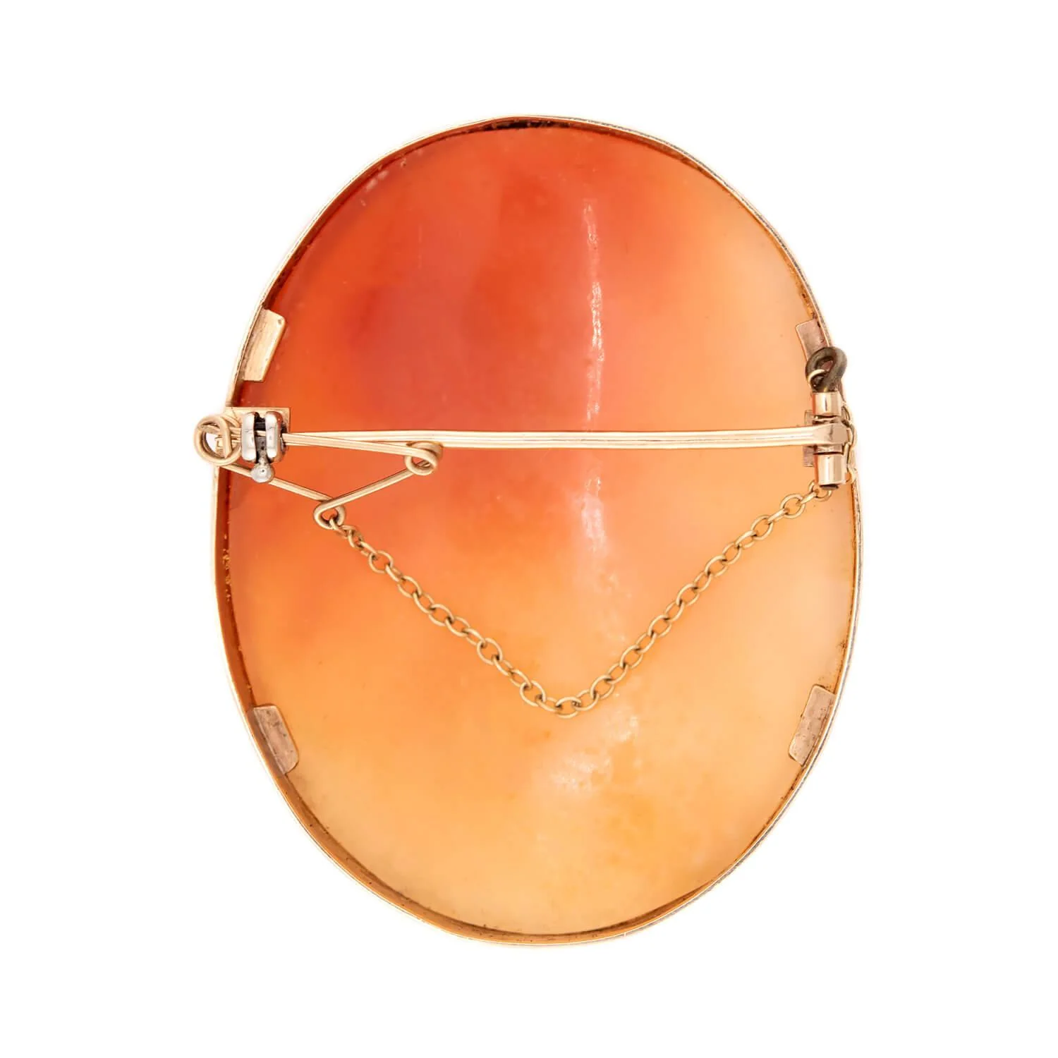 Victorian 9k Shell Cameo Brooch - Image 3