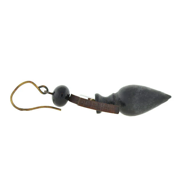 Victorian Carved Tortoise Shell Urn Earrings - Image 5