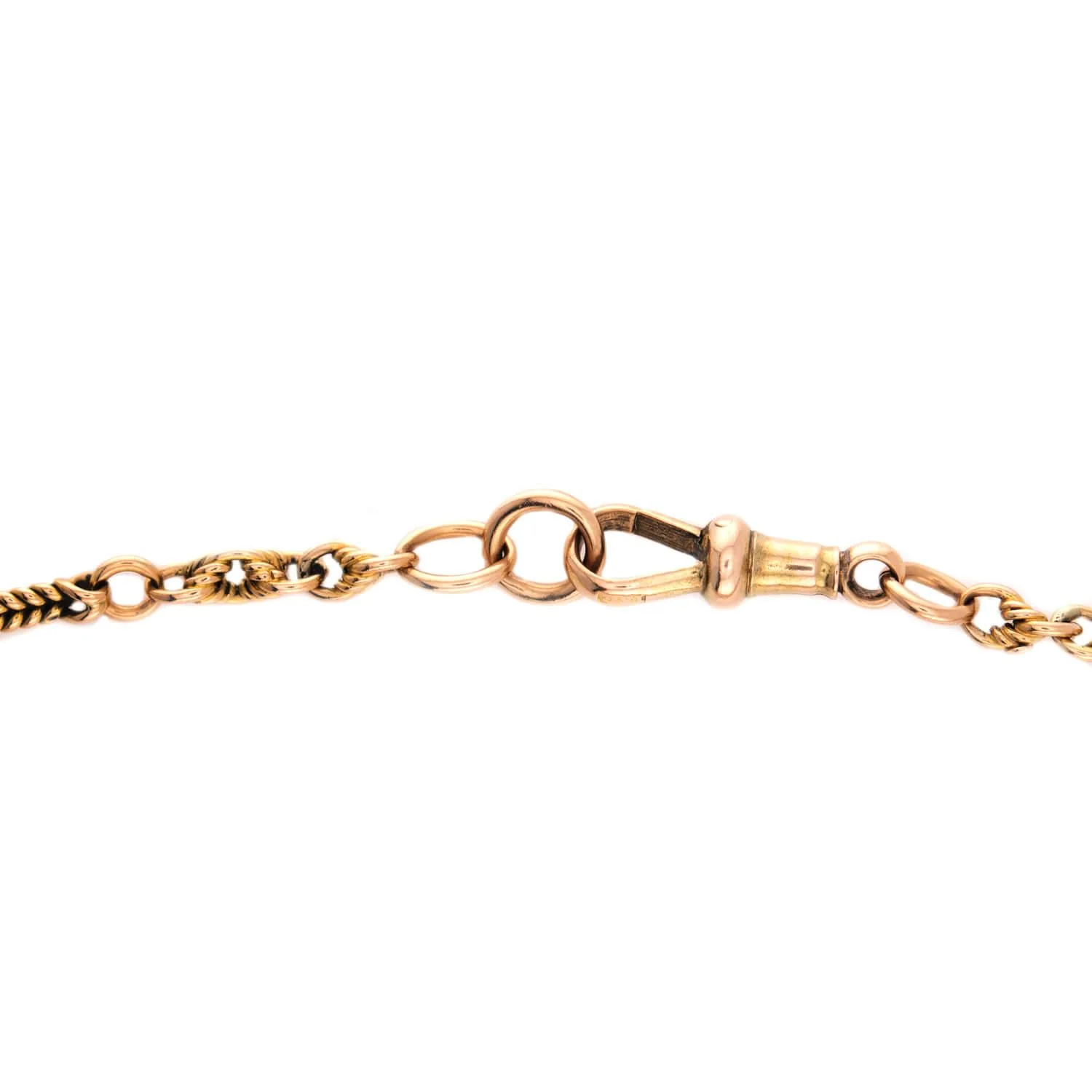 Victorian English 15k Watch Chain Necklace 58" - Image 3