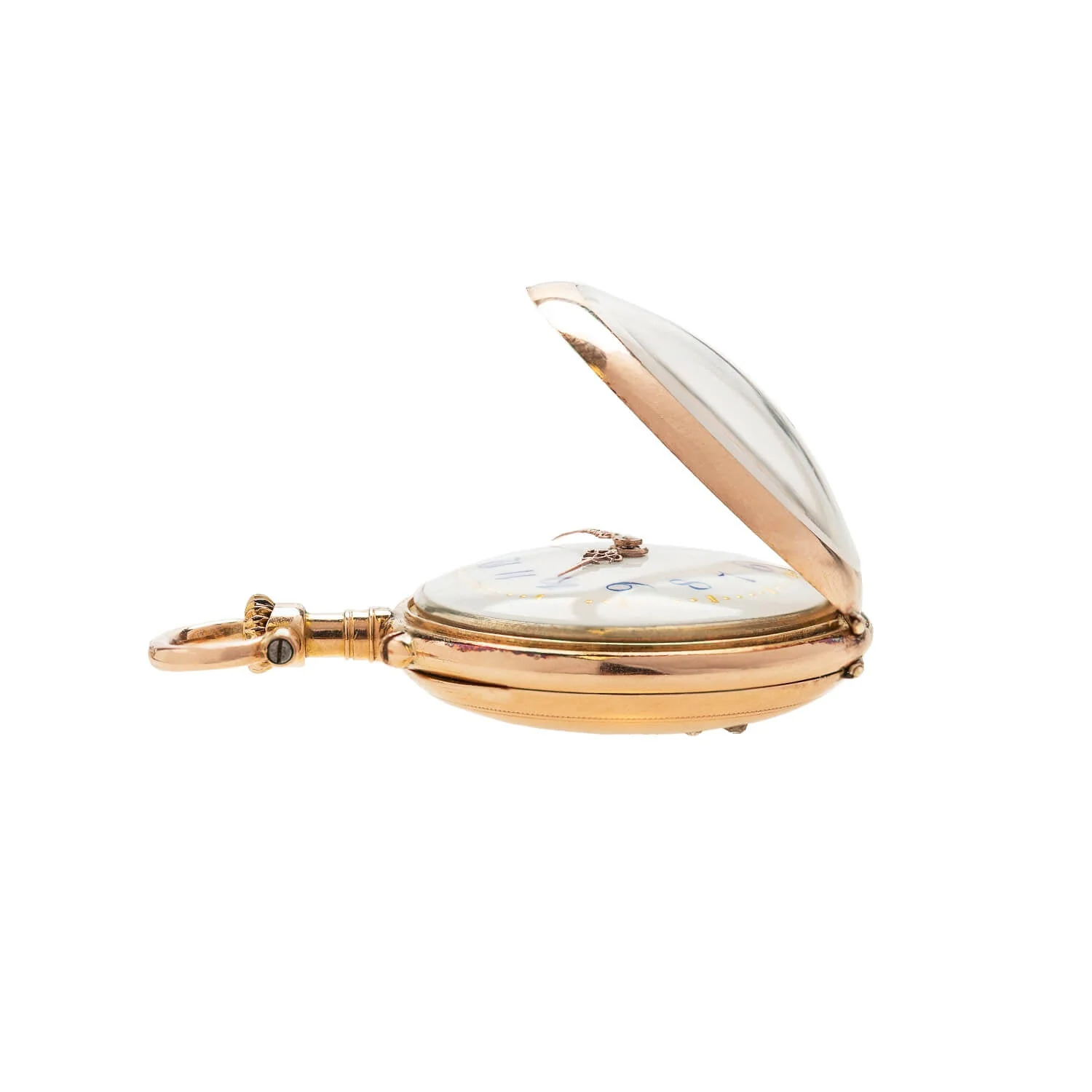Victorian French 18k Diamond + Enameled Pocket Watch - Image 4