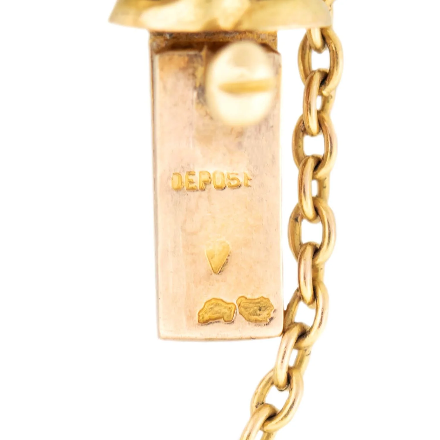Victorian French 18k/Sterling Silver Pearl and Diamond Bracelet - Image 5