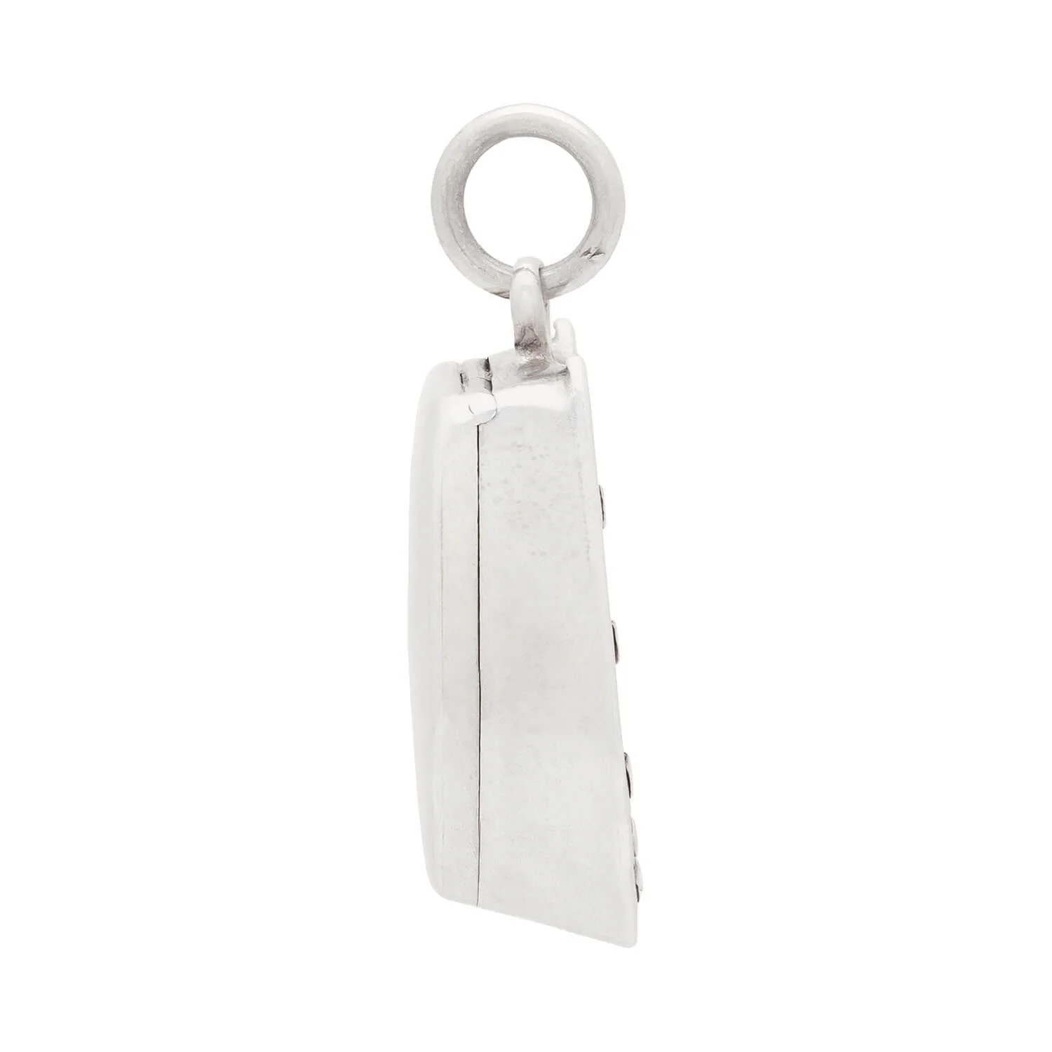 Victorian French Silver Horse Hoof Locket Pendant - Image 2