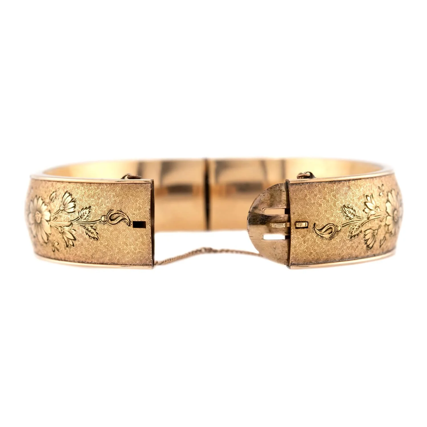 Victorian Gold-Filled Enamel Bangle - Image 6