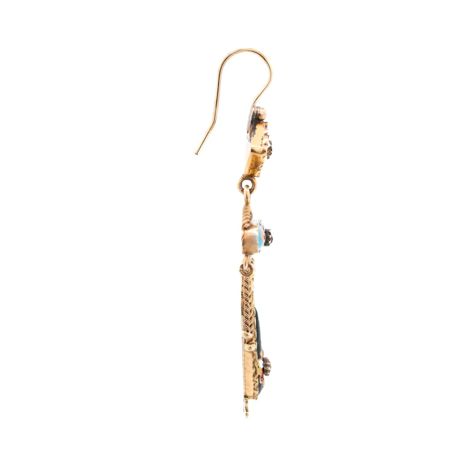 Victorian Gold Filled French Bressan Earrings - Image 2