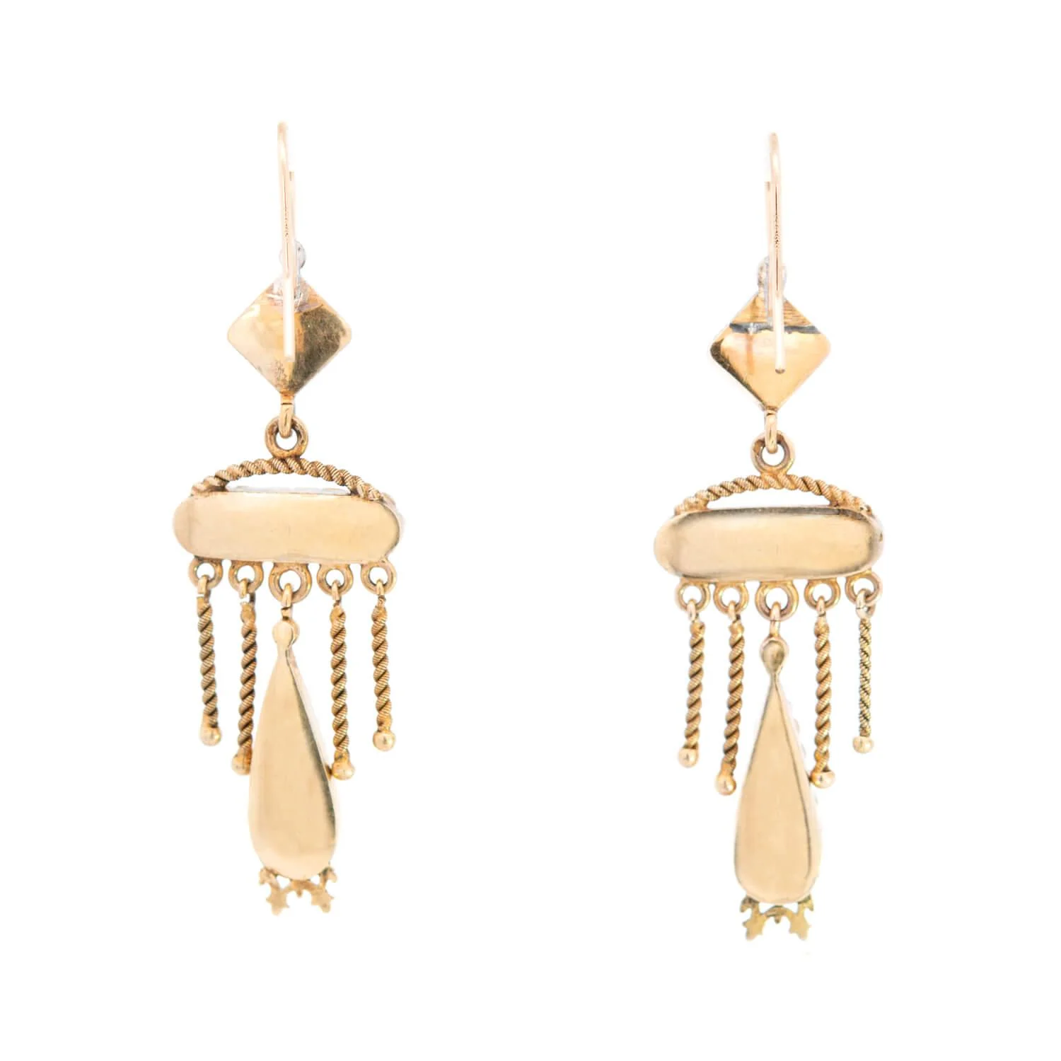 Victorian Gold Filled French Bressan Earrings - Image 3