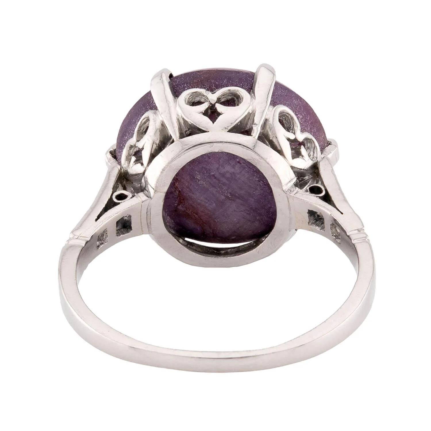 Victorian Platinum Ruby & Diamond Ring - Image 5