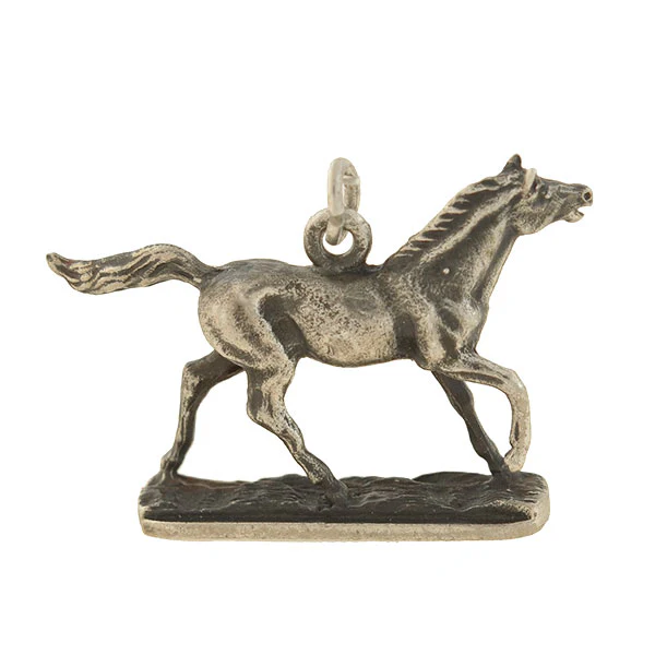 Victorian Silver Horse Equestrian Figural Fob - Image 2