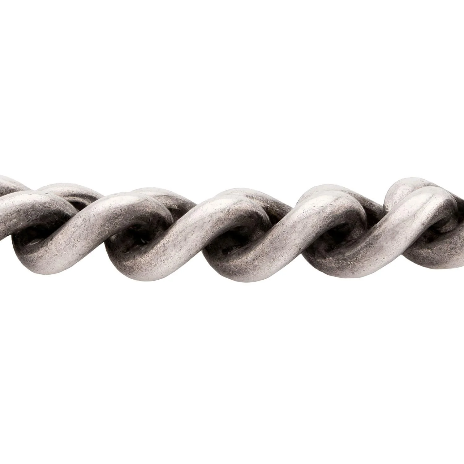 Victorian Sterling Silver Cuban Link Bracelet - Image 2