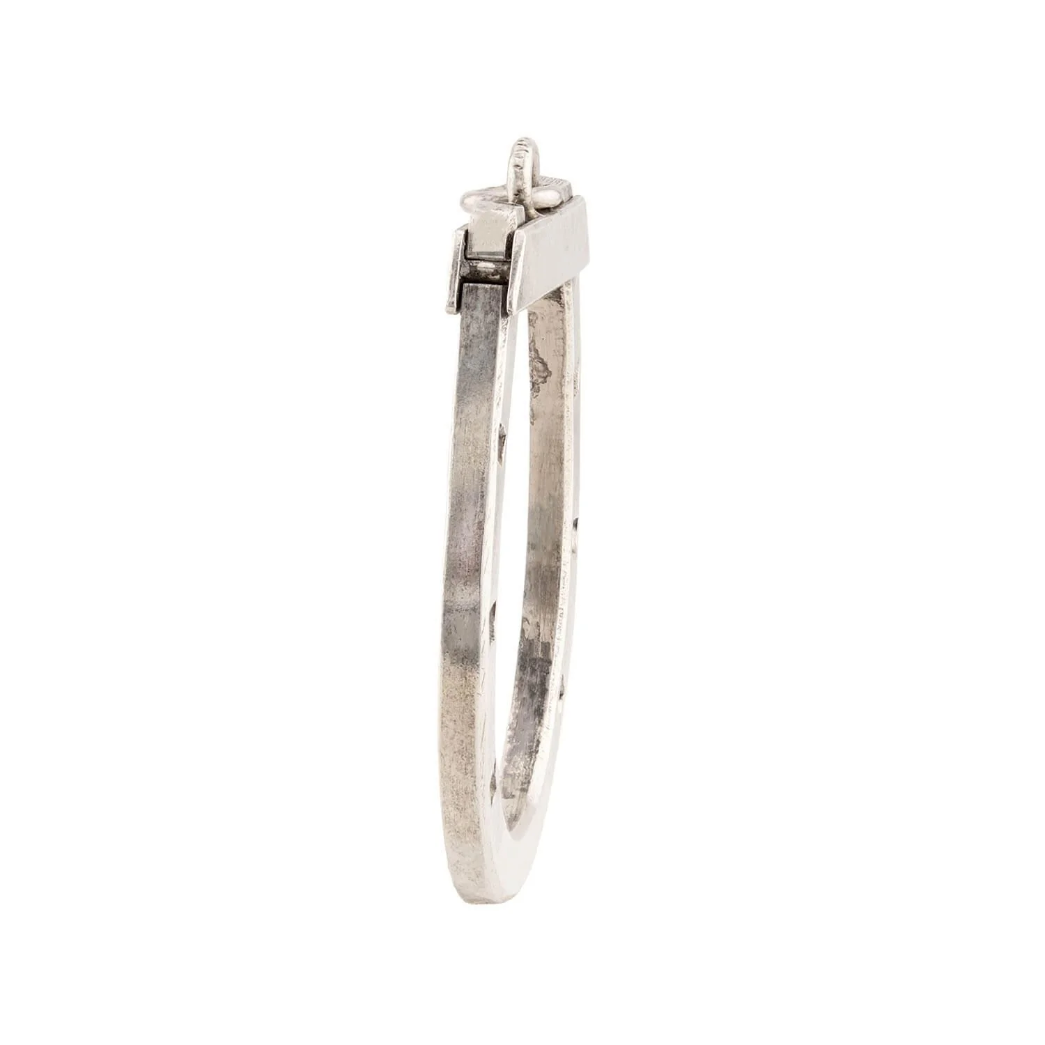 Victorian Sterling Silver Hinged Horseshoe Pendant - Image 2