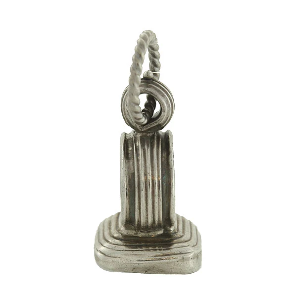 Victorian Sterling Silver Onyx Seal Fob - Image 3
