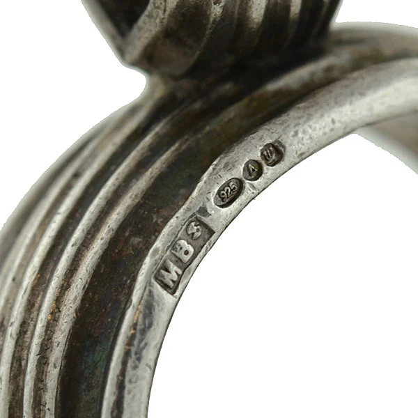 Victorian Sterling Silver Onyx Seal Fob - Image 5