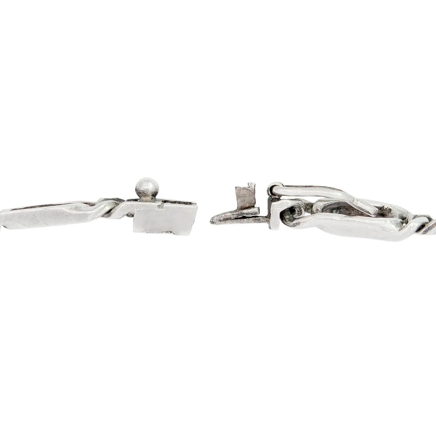 Victorian Sterling Silver Tiger Claw Bracelet - Image 5
