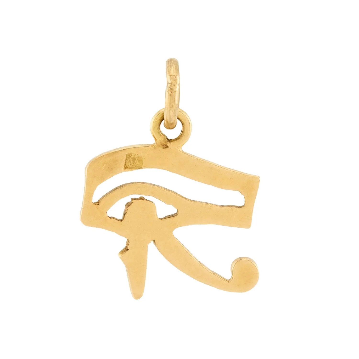 Vintage 18k Enamel Eye of Horus Pendant/Charm - Image 3