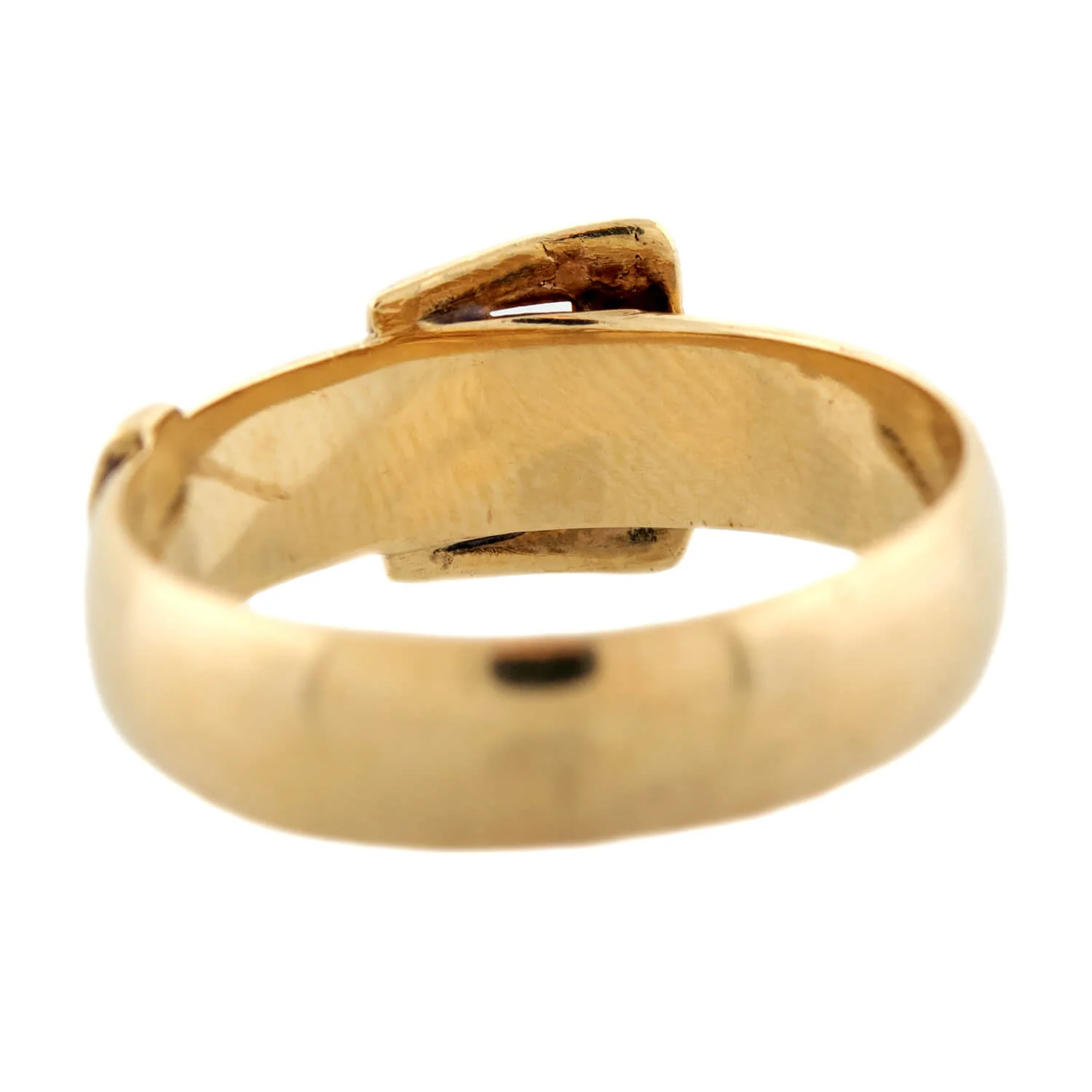 Vintage 9k English Buckle Ring - Image 5