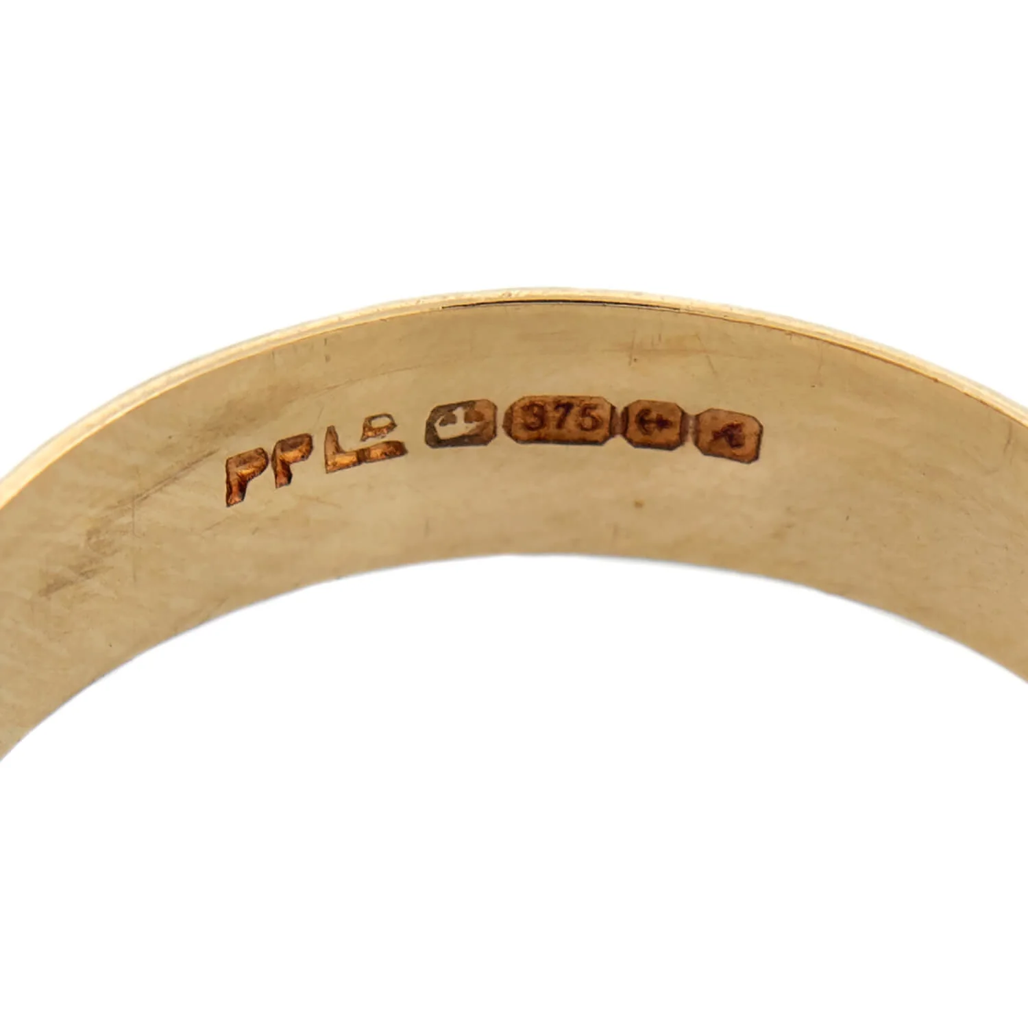 Vintage 9k English Buckle Ring - Image 6