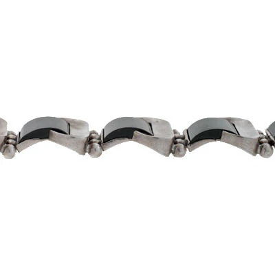 Vintage Antonio Pineda Sterling & Onyx Bracelet - Image 3
