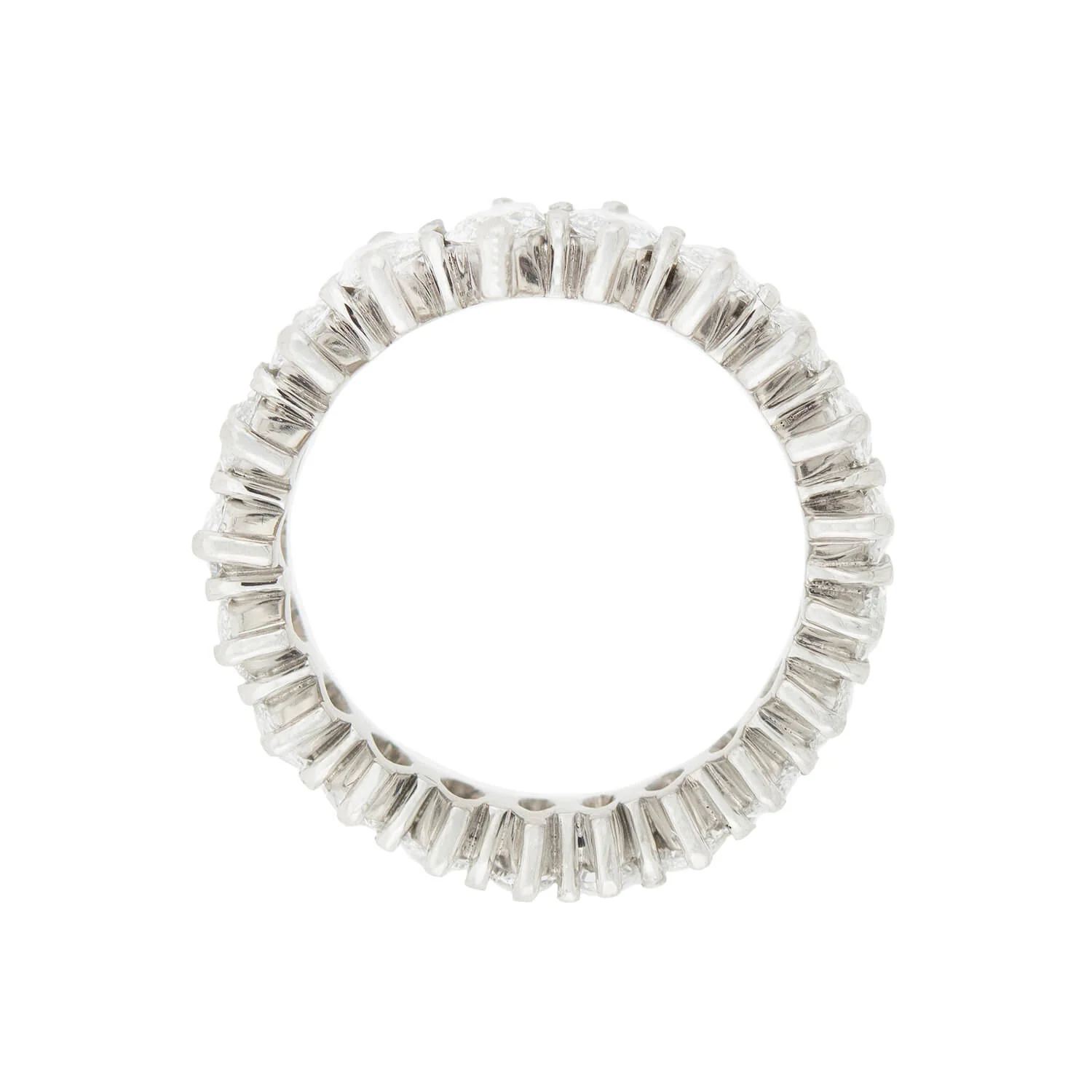 Vintage Platinum Marquise Diamond Eternity Band 7.00ctw - Image 3