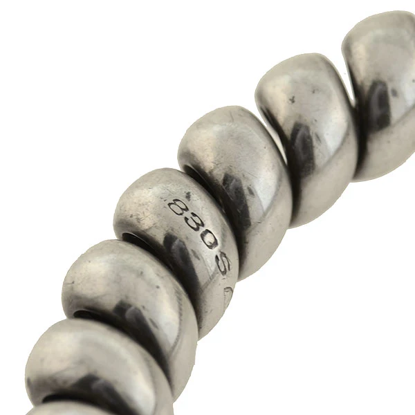 ANTON MICHELSEN Vintage Scandinavian Silver Coiled Bangle Bracelet - Image 5